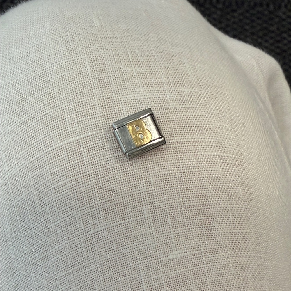 Silver and Gold “B” Nomination Charm Link